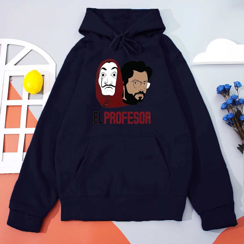 

La Casa De Papel Women Hoodies Sweatshirts TV Show Money Heist Novelty Paper House Hoodie Autumn Winter Warm Girl Streetwear