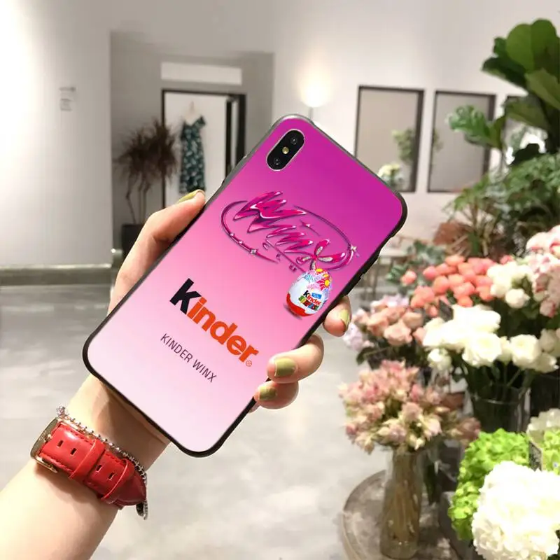 PENGHUWAN Cute Kinder Joy surprise egg Black TPU Soft Rubber Phone Cover for iPhone 11 pro XS MAX 8 7 6 6S Plus X 5S SE XR case | Мобильные