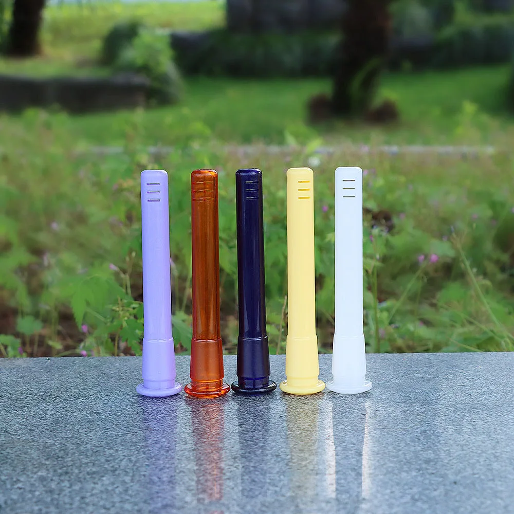 120MM Premium Acrylic Downstem Diffuser 14mm 18mm Male Female Joint Colorful Plastic Down Stem Glass Banger Water Pipes |