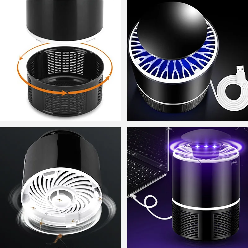 Светодиодсветодиодный лампа ловушка для комаров с USB электрическое средство