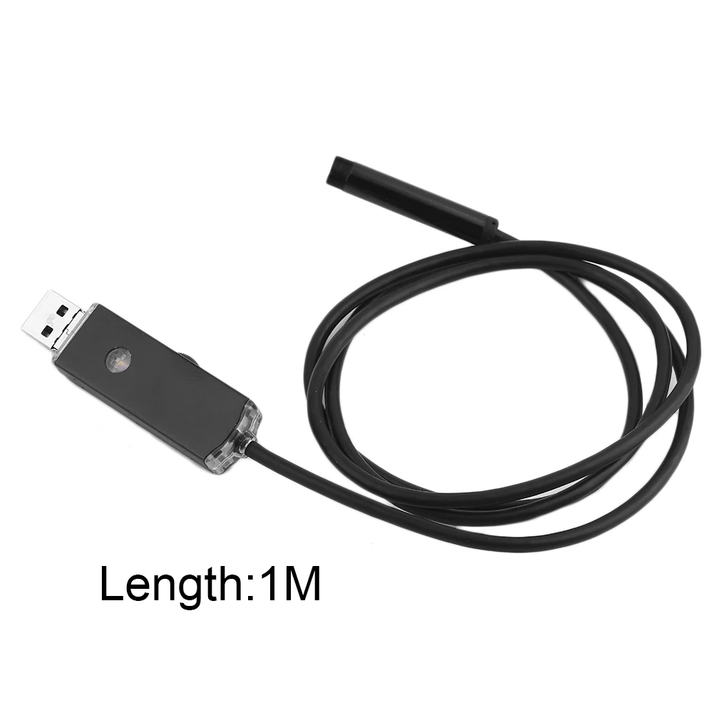 

2 In 1 2M Waterproof Endoscope 1280*720 Resolution 8MM Len Diameter Borescope Tube Pipe Camera For Android