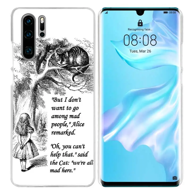 Чехол Alice in Wonderland для huawei mate 30 20 10 P20 P30 Lite Pro P Smart Y9 Prime Honor 8A 8X 10i PC Чехлы для телефона - Цвет: 05