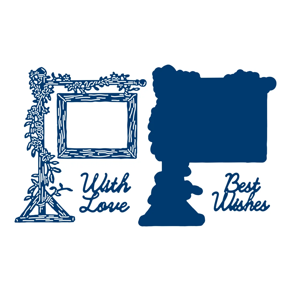 

With Love Worn Post Metal Cutting Dies 2021 Arrival New Card Series Scrapbook Paper Craft Knife Mould Blade Punch Stencils Dies