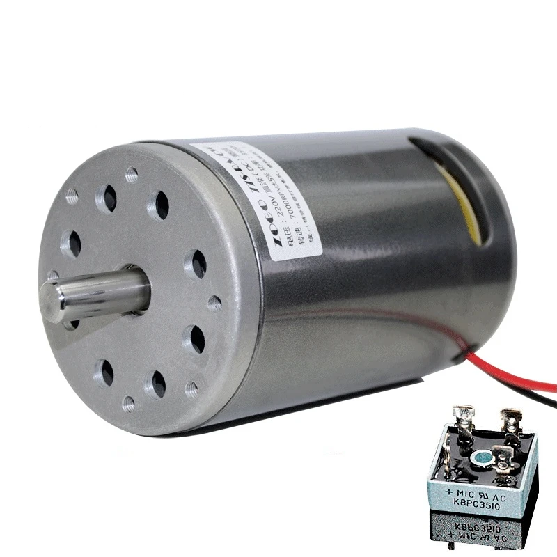 Torno de Alta Velocidade da Máquina da Areia de cw Mesmo com Ventilador de Refrigeração Carrega o Motor da C.c. Faça Você dc 220v Que 350w 680w – Ccw 77mm