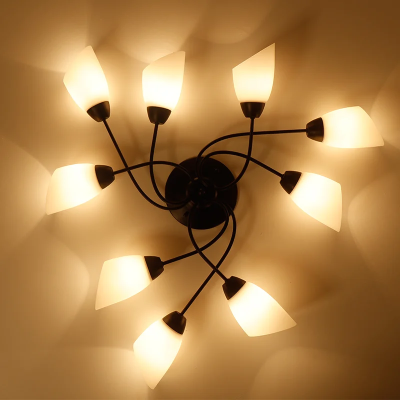 

Nordic Modern LED Pendent Light Simplicity Originality Cozy Iron Art Hanging Lamp Restaurant Bedroom Ceiling Lighting Fixtures