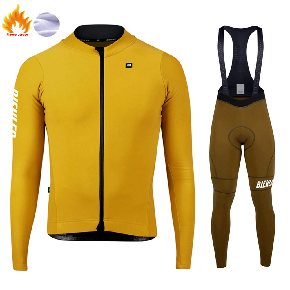 Winter Thermal Fleece 2022 Cycling Jersey Long Set MTB Bicycle Clothing Sportswear Mountain Bike Clothes Shirt Ropa Ciclismo | Спорт и