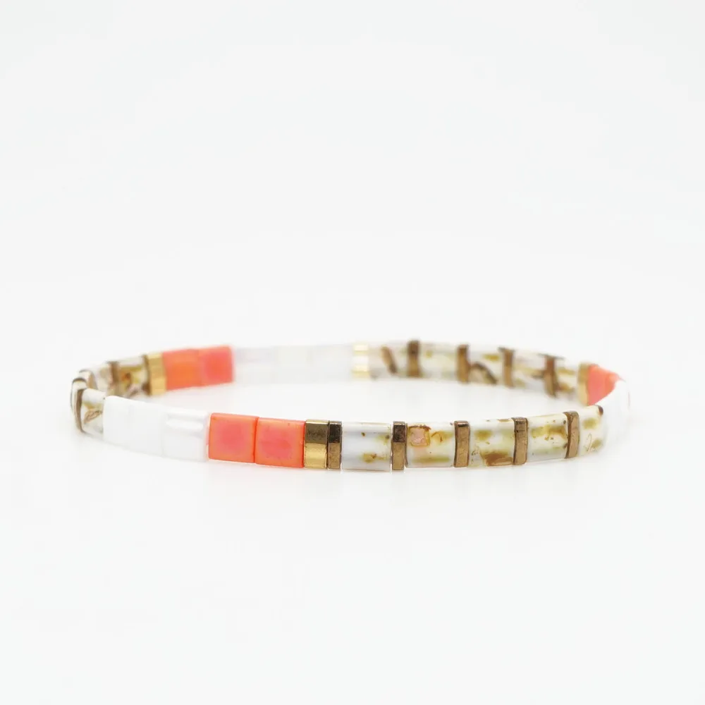 31 Богемные браслеты для женщин MIYUKI Tila бусины браслет Boho красочные Pulseira Mujer регулируемые ювелирные изделия модный подарок новинка - Окраска металла: 31