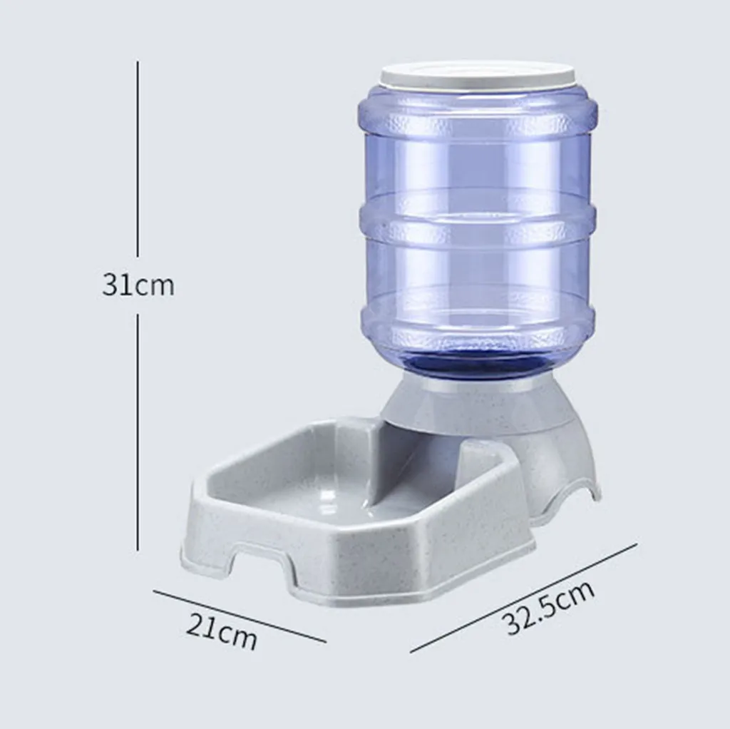 Кормушка для домашних питомцев 3 8 л черная/белая/серая|Кормление собаки| |