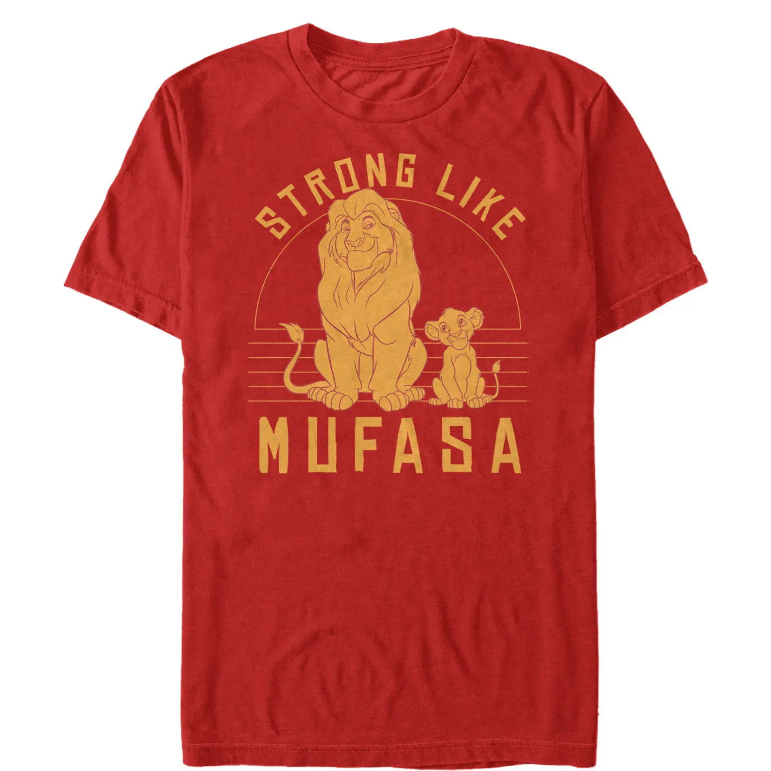 

Lion King Strong Like Father Mufasa Mens Graphic T Shirt