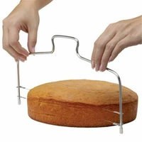 adjustable stainless steel wire cake slicer cutter leveller decorating bread wire decor tool kitchen accessories baking tool