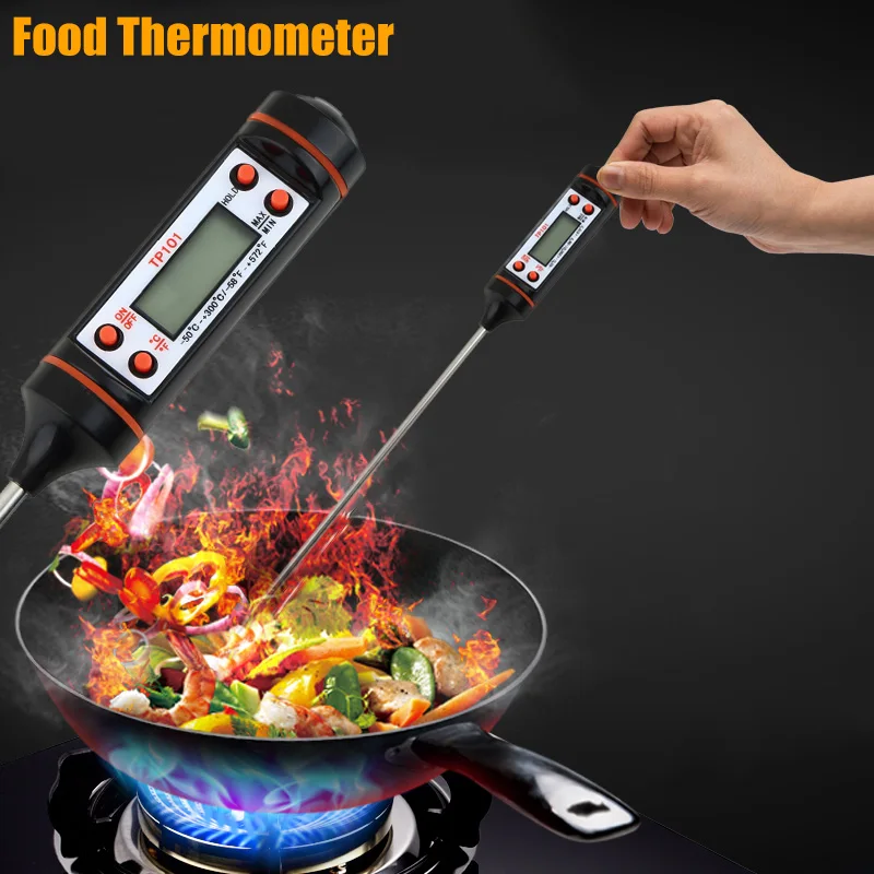 

Digital Probe Meat Thermometer Steel Kitchen Cooking BBQ Fry Food Instant Read Thermometers for Oven Barbecue термометр цифровой