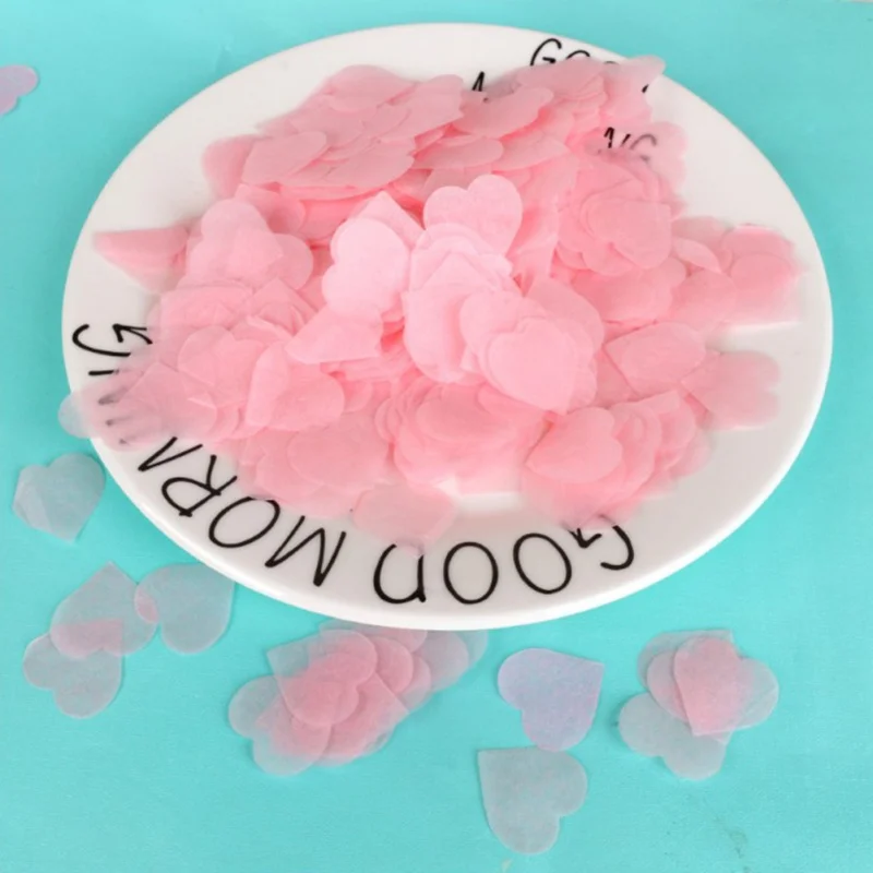 Paper Heart Confetti Biodegradable Colorful For Wedding Party Valentine\'s Day Filled Balloon Decor | Дом и сад