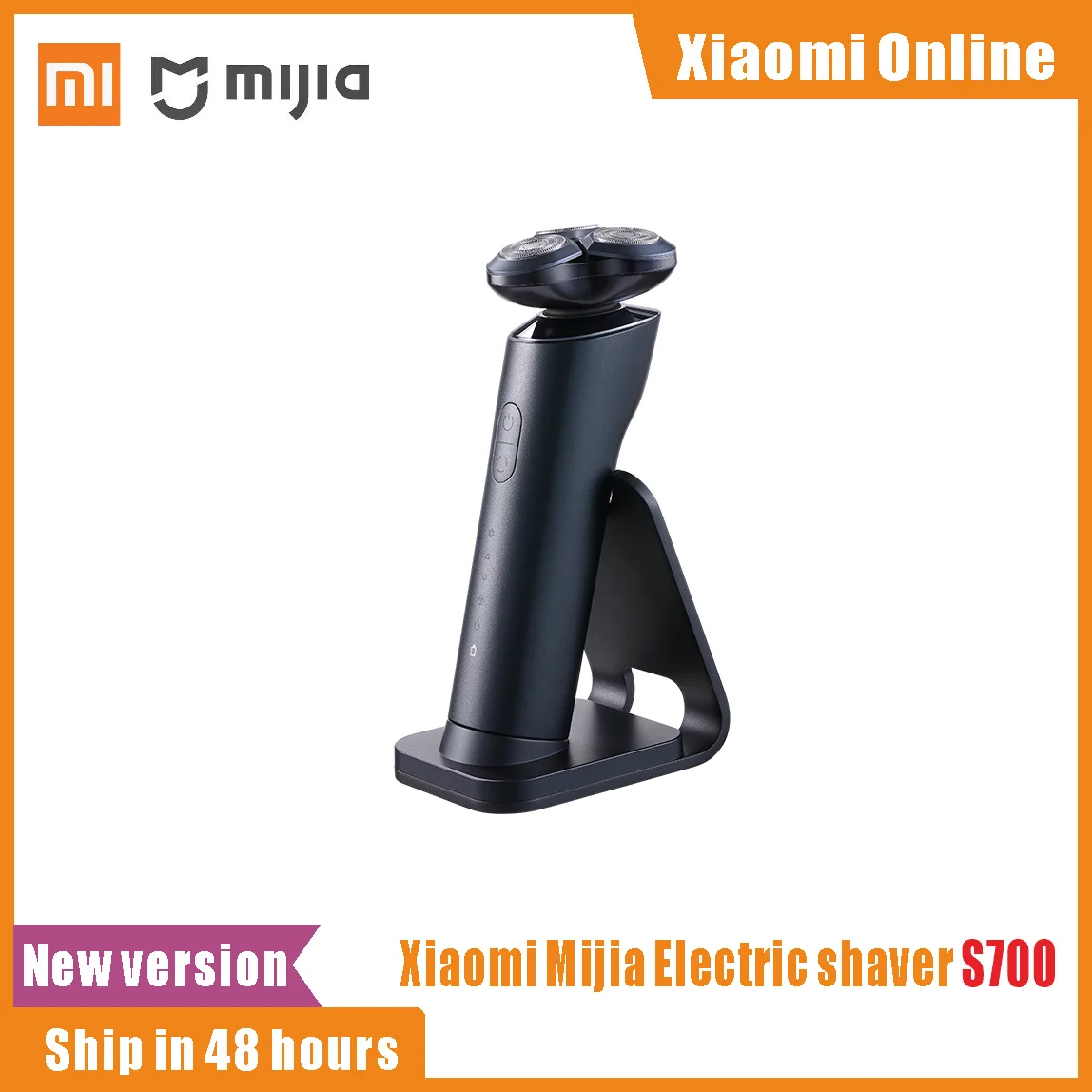 

2021Xiaomi Mijia Electric Shaver S700 Razor Beard Machine Men's Trimmer IPX7 Waterproof Blade 3 Gear Speed Rechargeable Ceramic