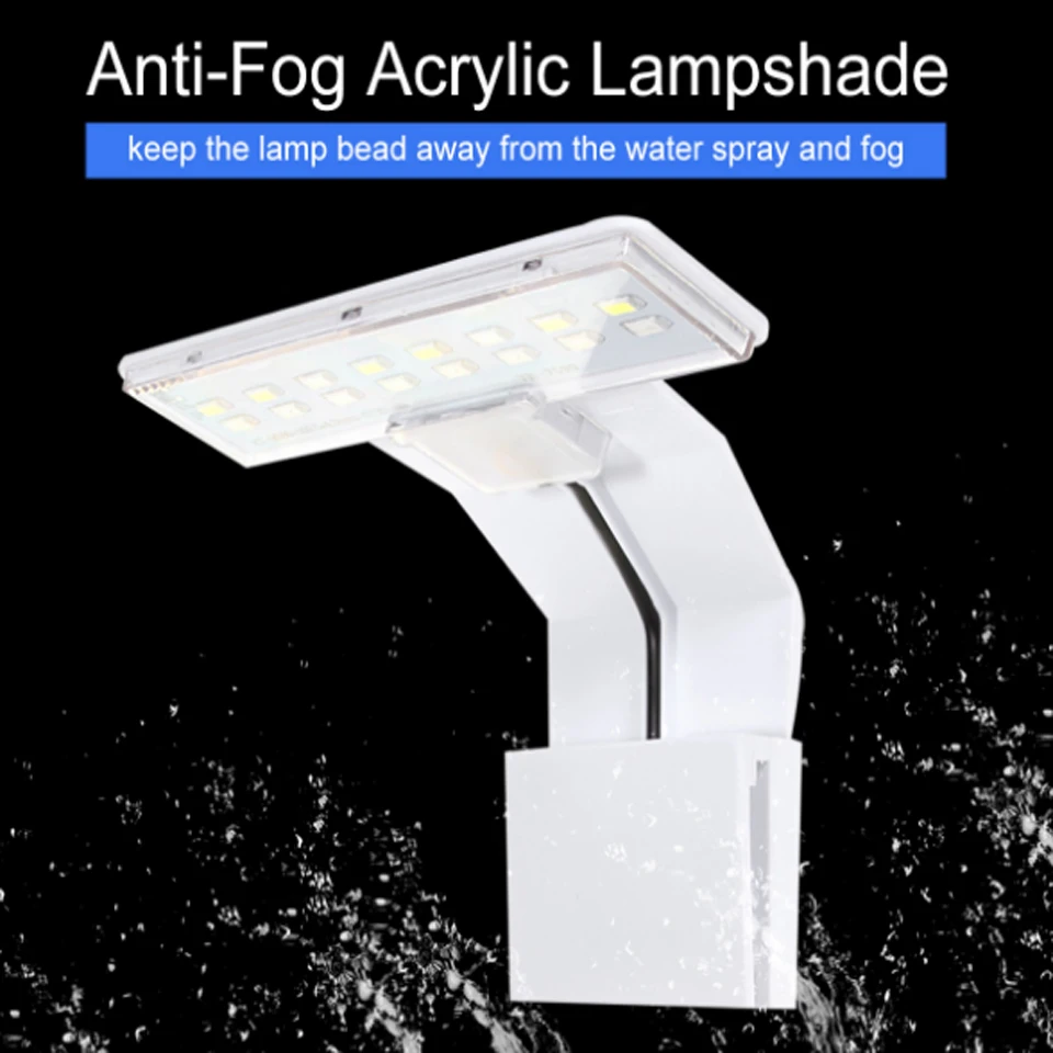 3 Modes 5W 10W LED Aqua Fish Light for Aquarium Tank Clamp Clip White Blue Red Green Color Lighting|Светильники| |