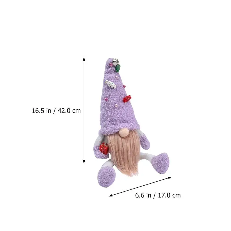 

1pc Creative Christmas Faceless Doll Lovely Gnome Doll Desktop Decoration
