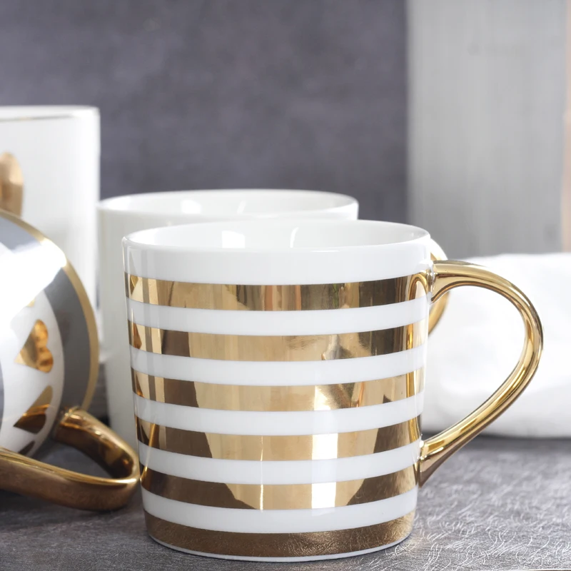 Best Fine Flawless Ceramic Coffee Cups and Mugs Gold Painting Porcelain Water Mug Gift Drinkware Tools Turkish | Дом и сад