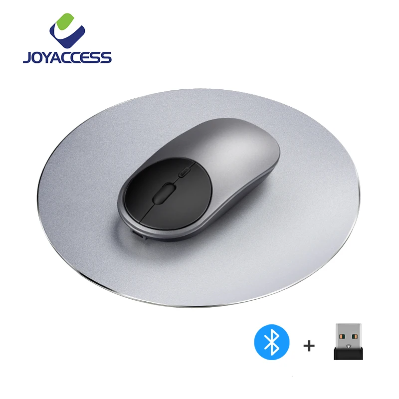 Двойная беспроводная мышь Bluetooth и 2 4G перезаряжаемая Mause бесшумная эргономичная