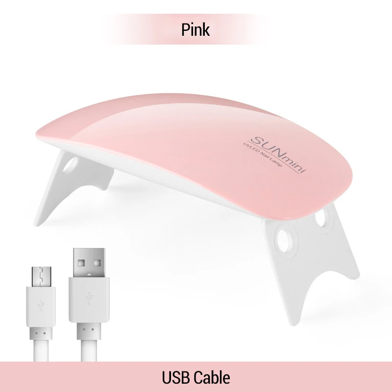 6w pink Лампа для ногтей, 36 Вт, новинка, Star6, светильник для ногтей, терапия, машина USB для ногтей, светодиодная сушилка, Индукционная быстросохнущая лампа, гель, инструмент для дизайна ногтей - Цвет: 6w pink