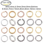 Открытые соединительные кольца из нержавеющей стали 100, 5-30 г или 5-304 шт., 3-12 мм, металлические разъемы, нержавеющая стальзолотойрозовое золотосеребро