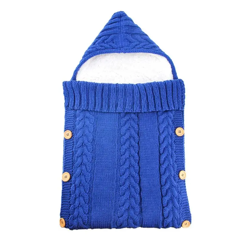 

Warm Baby Blanket Baby Sleeping Bag Footmuff Fleece Lining Newborn Swadding Wrap B36E