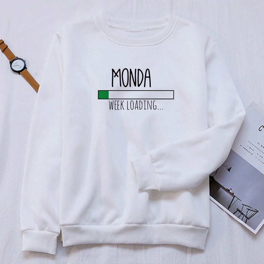 

Weekly Progress Printed Sweatshirt Harajuku Hoodie Designer Time Management Fashion 2021 Winter Tops Oversized Riverdale Clothes