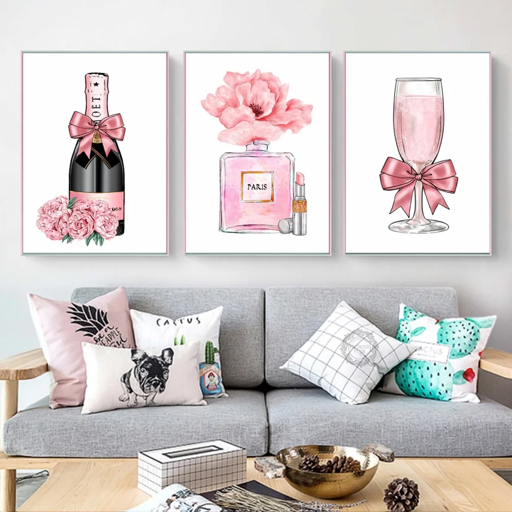 Абстрактная бокал для шампанского Радиоуправляемый вертолет Gin Роза холст