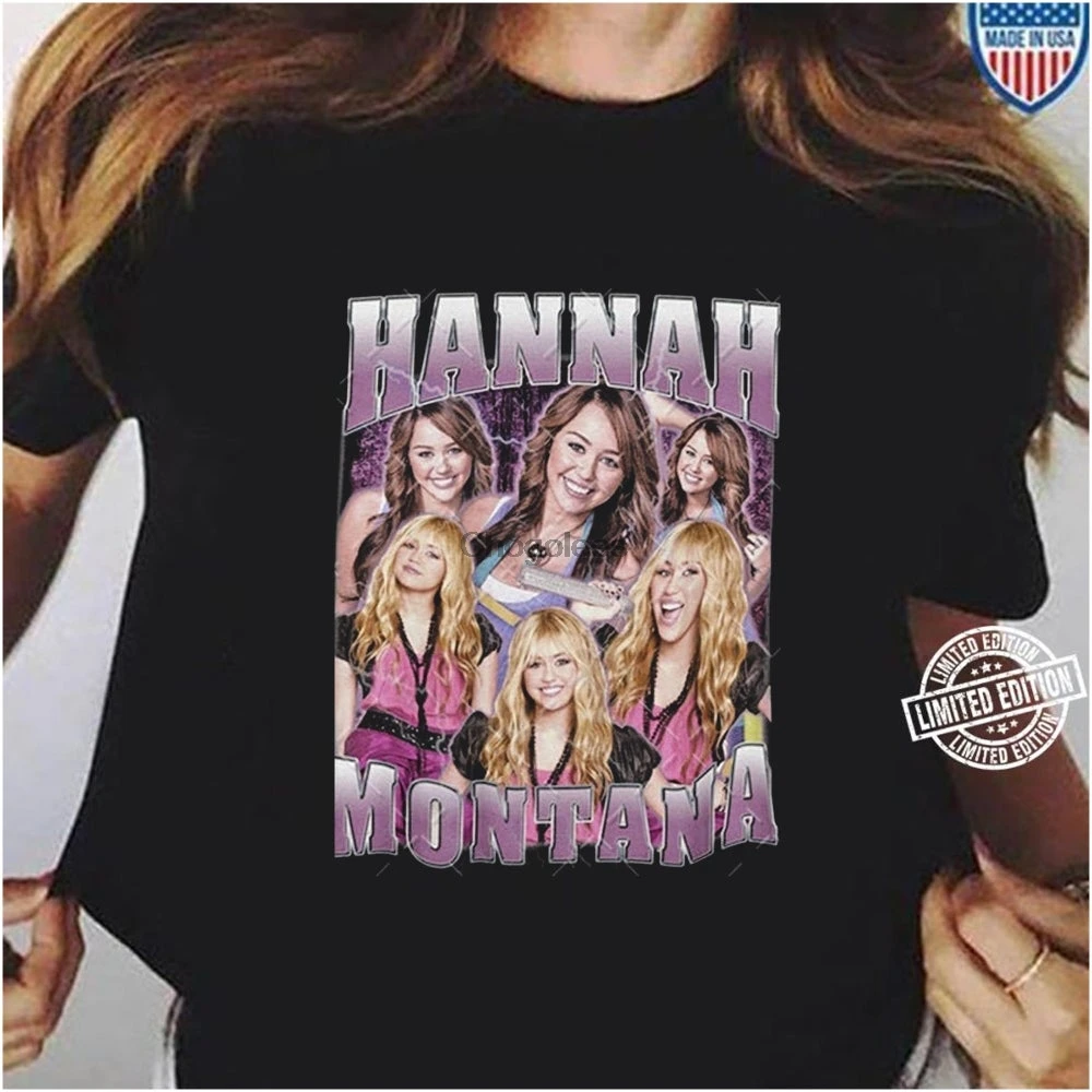 Футболка Hannah Монтана с графическим принтом футболка в стиле хип-хоп Подарочная