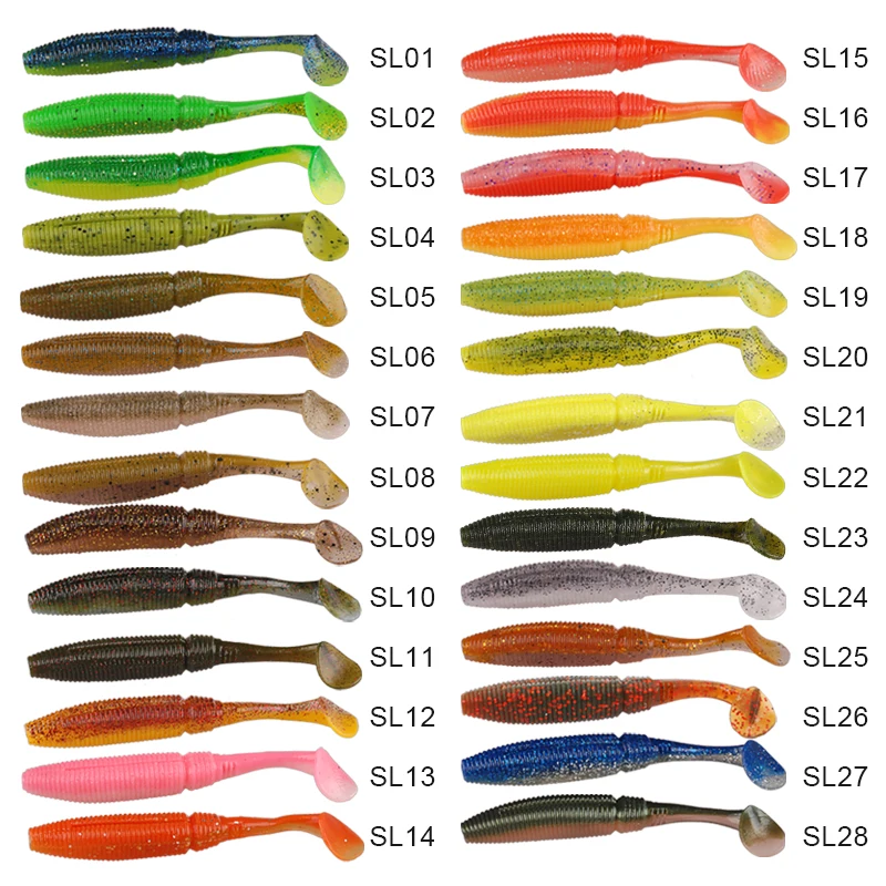 5 шт. мягкие силиконовые наживки с Т-образным хвостом 95 мм 8 г | Спорт и развлечения