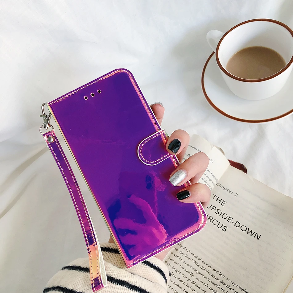glossy mirror phone cover for infinix hot 9 10 play smart 5 x680 smart hd 2021 x612 x657 x650 cc7 note 7 lite stand leather case free global shipping