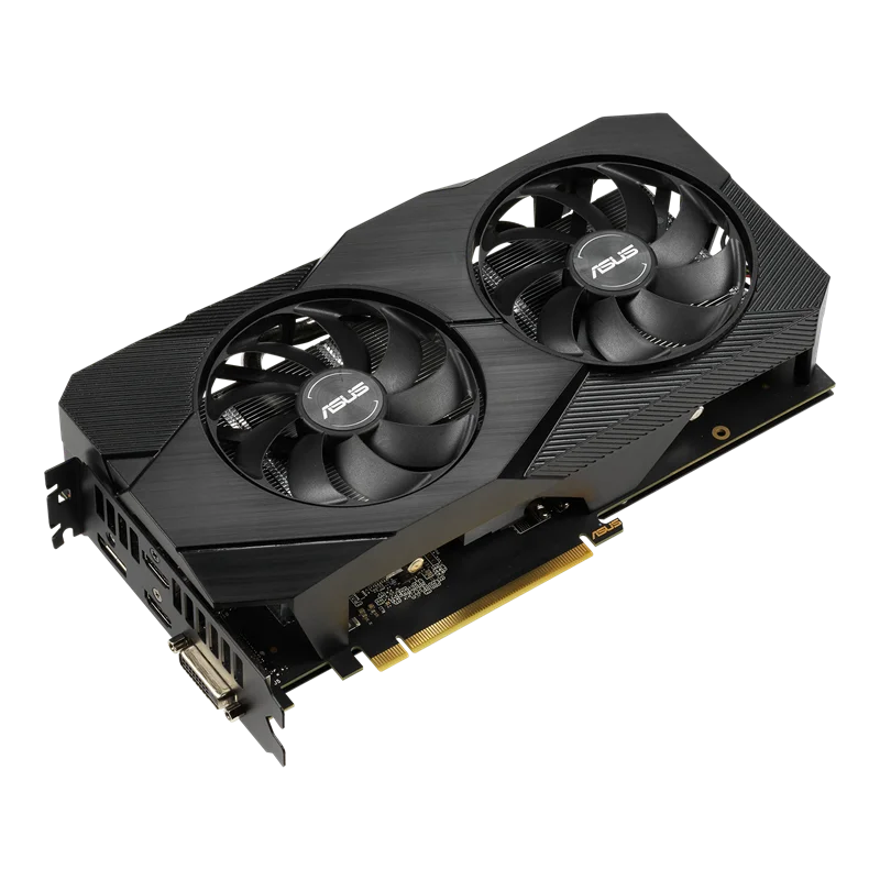 Видеокарта ASUS Dual GeForce RTX 2060 OC Edition EVO 6 ГБ GDDR6 VR Ready HDMI-совместимый DisplayPort DVI