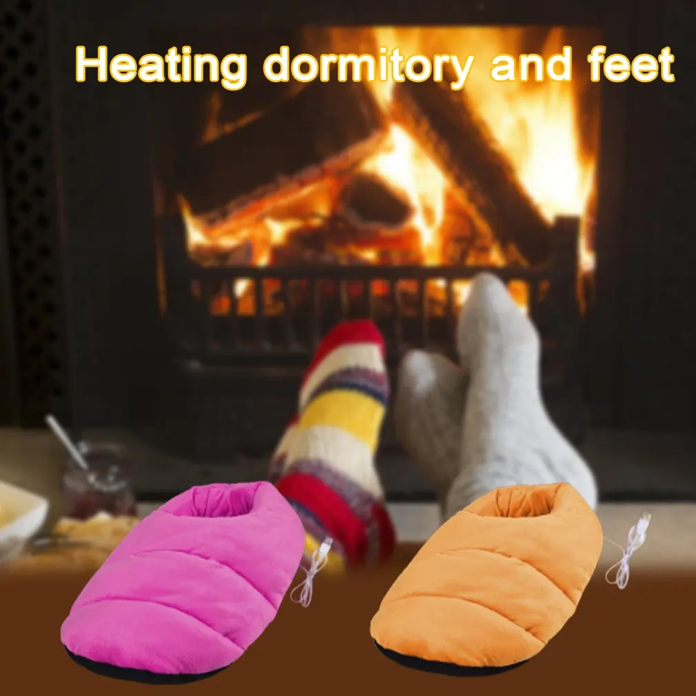 

Electric Heating Shoes Usb Power Supply Heating Feet Plush Heater Washable Warm Shoes Autumn And Winter Keep Warm