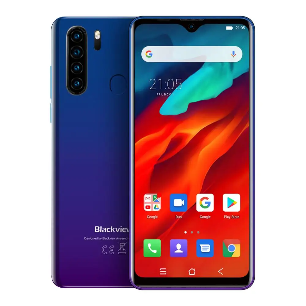 Мобильный телефон Blackview A80 Pro экран 6 49 дюйма 4 Гб + 64 ГБ | Мобильные телефоны и