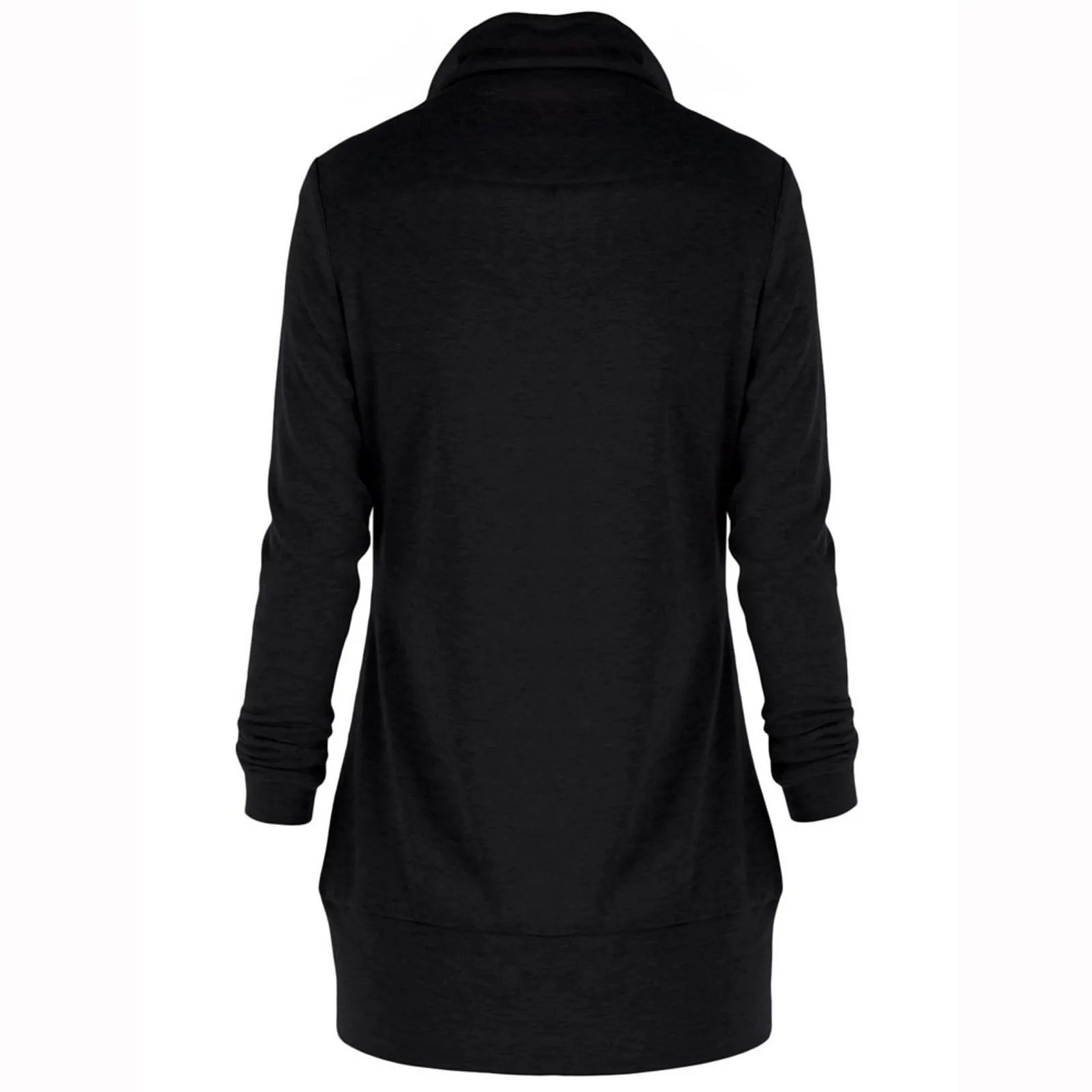 

Women Winter Long Sleeve Turtle Neck Jumper Hoodies Sweatshirt Plaid Autumn Casual Top Outwear Plus SizeTracksuits Sudaderas #17