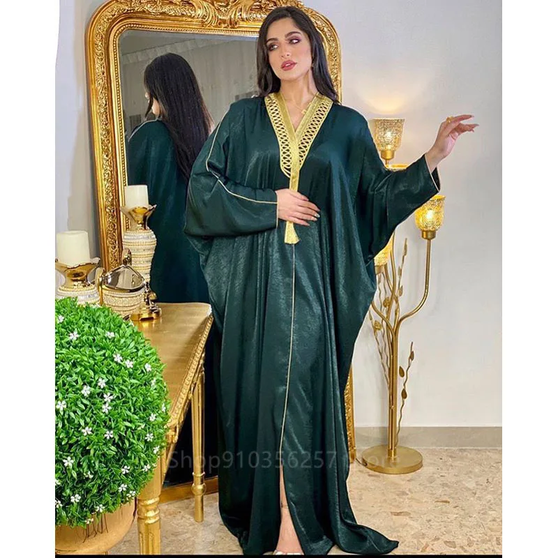 Рамадан Мубарак Мода абайя платье Арабский Дубай мусульманский турецкий