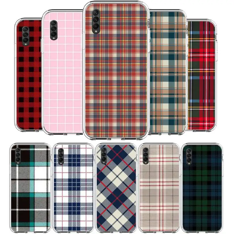 

Gimfun Simple Grid Pattern Phone Case For Samsung A10 A30 A40 A50 A70 A51 A52 A71 A12 A21S A31 A20 30S A50S clear cover