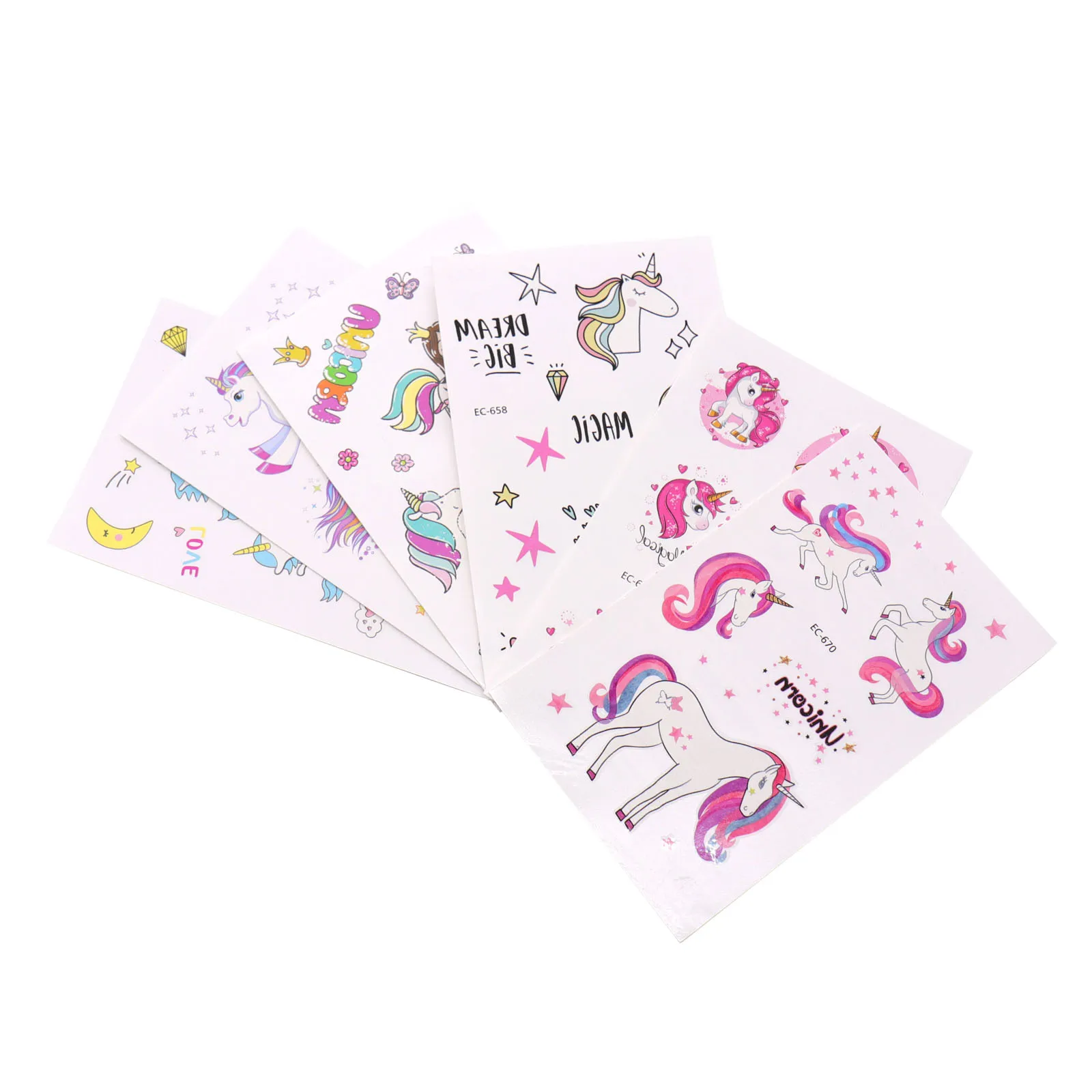 7 5x12 см Единорог Временные татуировки девичник вечерние украшения Наклейка на