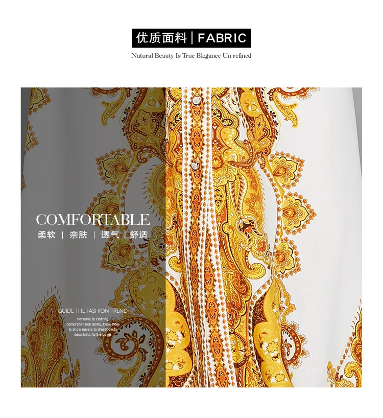 

New Elegant Vintage Women Print Slim Tunic Maxi Dress Evening Party Clothing Lady Long Sleeve Dresses