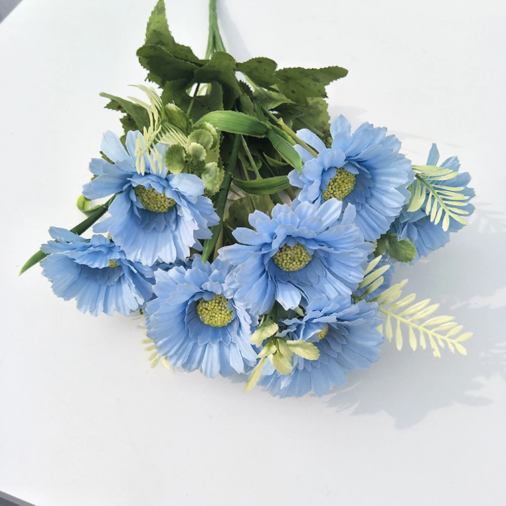 Искусственные хризантемы из нетканого материала 40 см букет для украшения дома