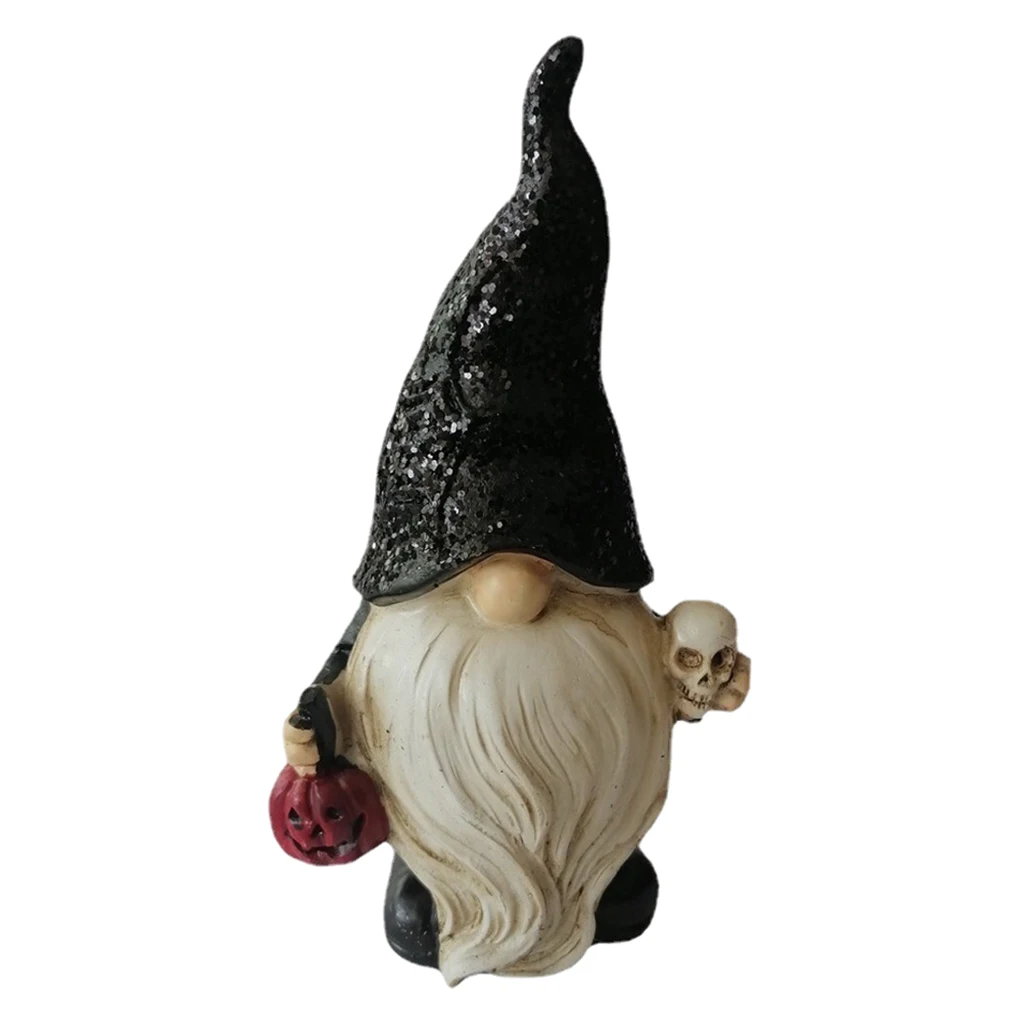 

Resin Garden Gnome Statue Wizard Figurine Shelf Collectible Lawn Decoration