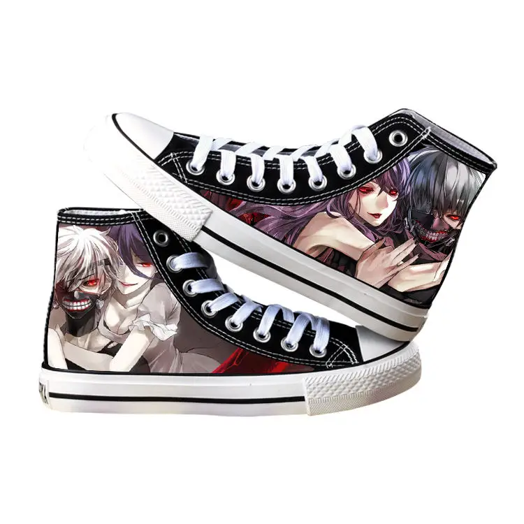 11 Обувь с принтом из аниме «Токийский Гуль» Kaneki Ken; обувь для косплея; обувь на плоской подошве для мужчин и женщин; кроссовки для бега; унисекс - Цвет: 11