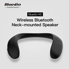 Беспроводная колонка Bluedio для телефона, установленная на шею, Bluetooth 5,0, Портативная колонка с басами, FM-радио, слотом для SD-карты, микрофоном