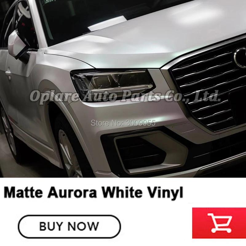 Высококачественная Белая виниловая пленка Aurora белая для автомобильной пленки 5