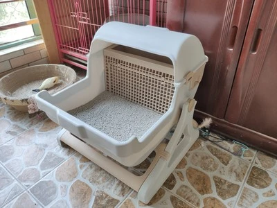 Полузакрытый поднос для кошачьего туалета полуавтоматический кошек M6078|Лотки и