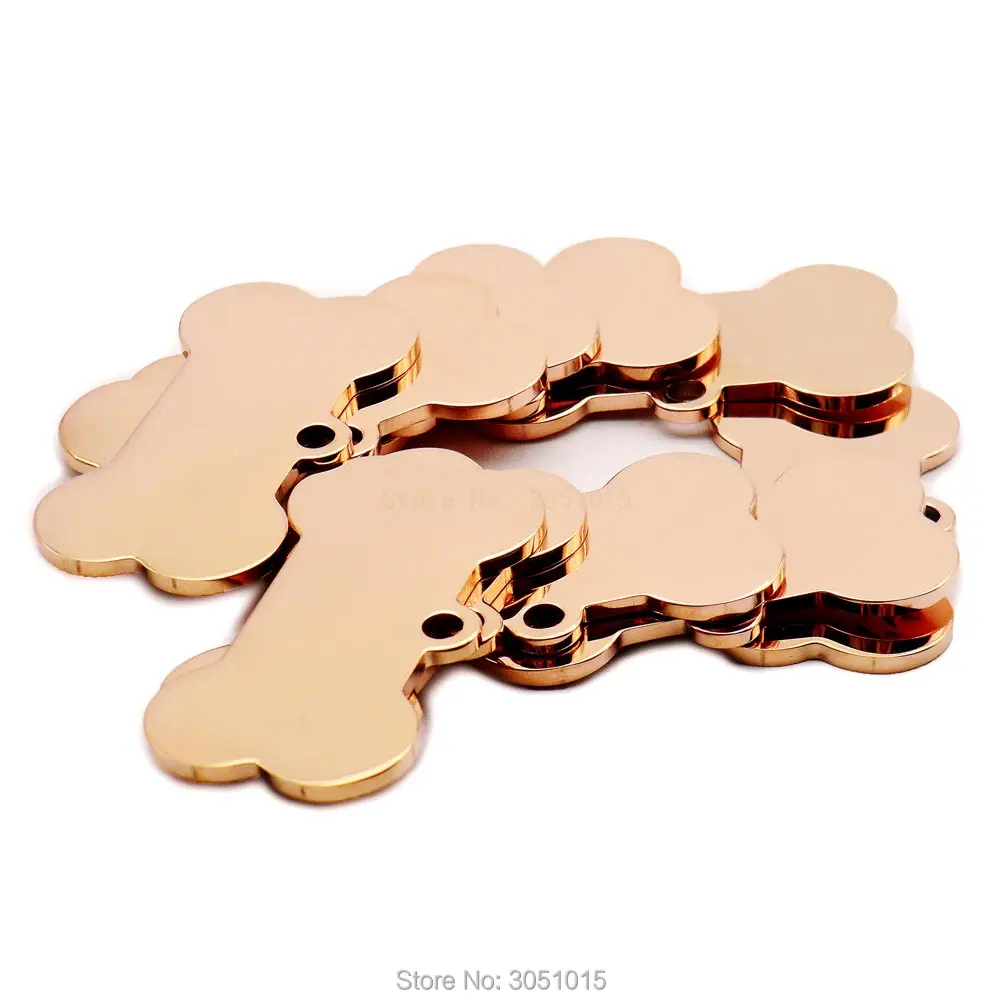 Идентификационная бирка для питомца из нержавеющей стали с гравировкой 100 шт. имя