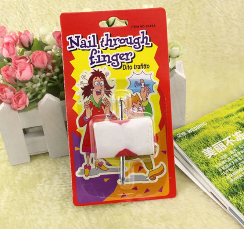 Совершенно удобный новый Шуточный розыгрыш игрушка накладные ногти через палец