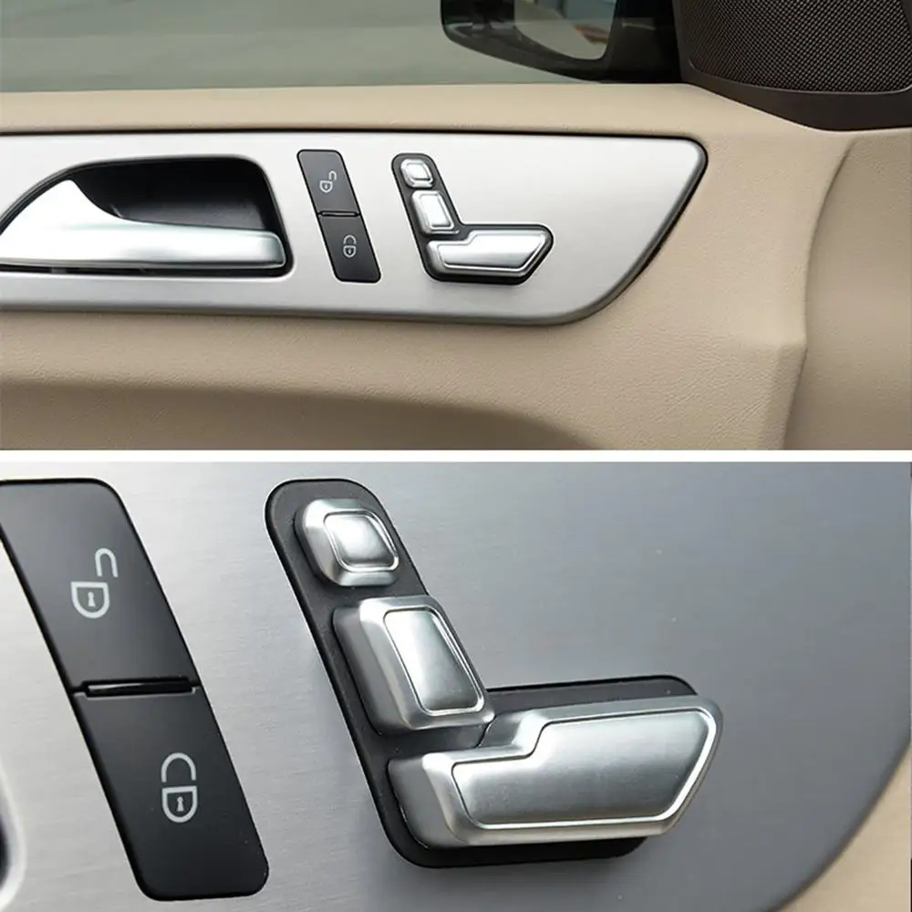 Airspeed Car Seat Adjust Button Cover Sticker for Mercedes Benz A B C E Class W204 W212 GLA X156 CLA C117 GLE W166 ML GL GLS | Автомобили