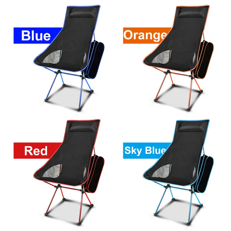

Folding Chair Ultralight Outdoor Camping Fishing Hiking BBQ Ultra Light Travel High Load 150kg Chair Portable Beach Picnic Seat