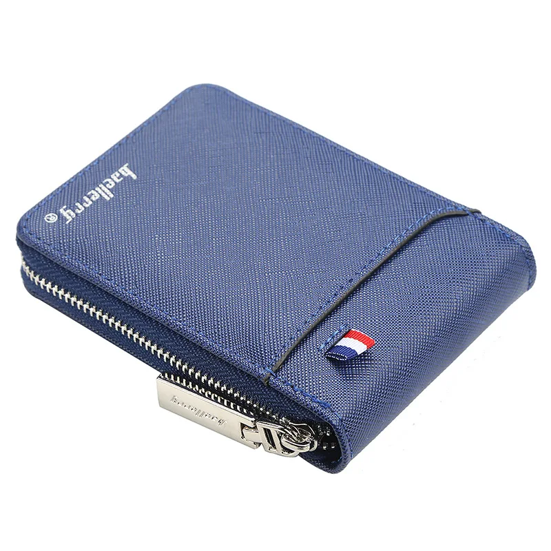 

Baellerry men's organ card bag Pu ID Bag Fashion zipper multi card zero wallet