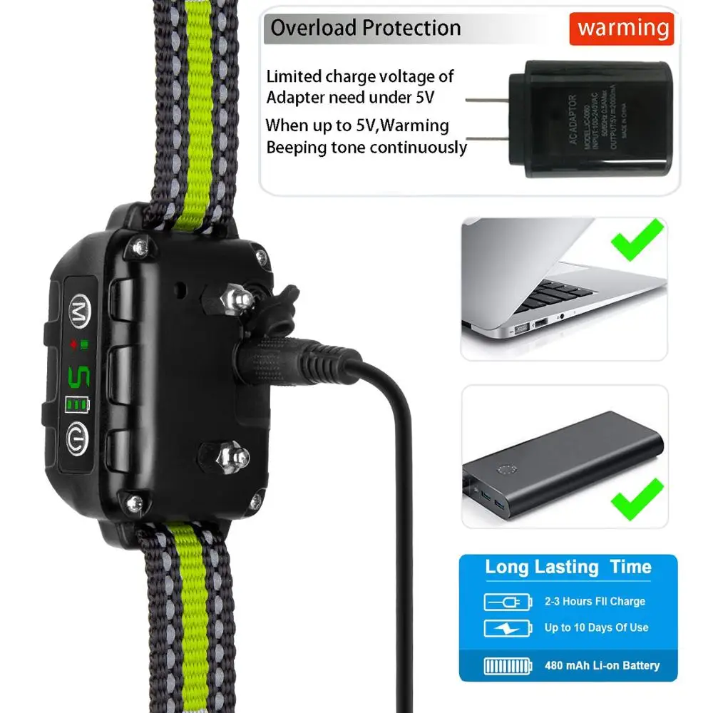 Оптовая продажа хит продаж 2020 перезаряжаемый ошейник для контроля коры без