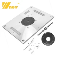 multi functional aluminum alloy router table insert plate trimmer engraving machine woodworking bench router plate